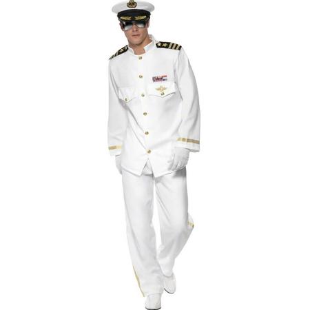 Luxe Pilotenkostuum | Kapitein verkleedkleding heren maat M (48-50)